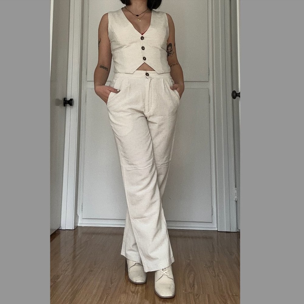 Handmade vest and trouser set